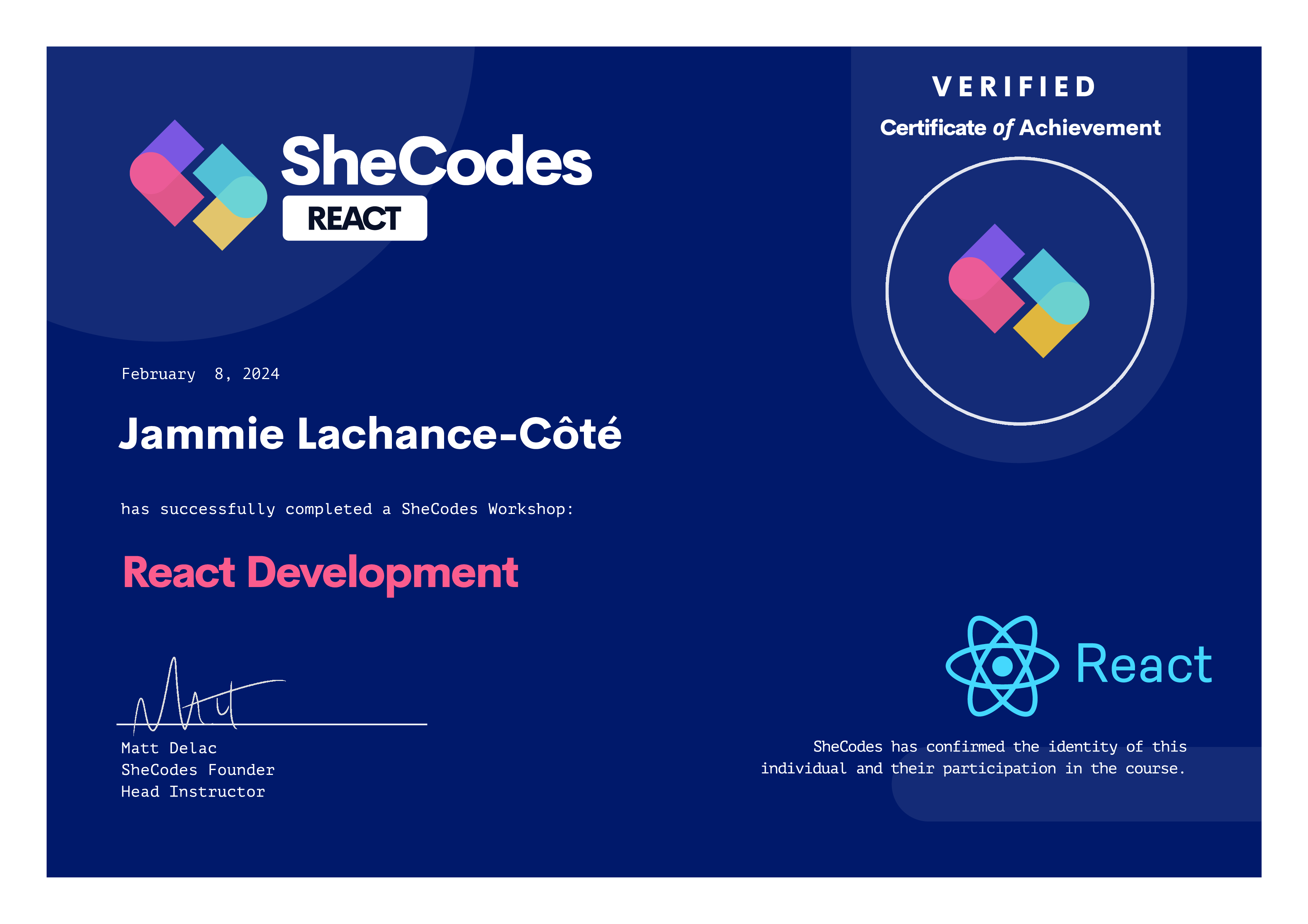 SheCodes React